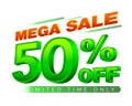 50% Off Mega sale