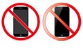 Off Mobile Sign Switch Off Phone Icon No Phone Allowed Mobile Warning Symbol