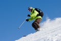 Off-piste skiing (Freeride) Royalty Free Stock Photo