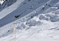 Off-Piste Skiing in Verbier Royalty Free Stock Photo