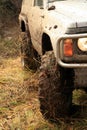 Off-road 4x4 lifestyle and hobby. Blur motion.