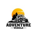 adventure buggy UTV - ATV logo vector Royalty Free Stock Photo