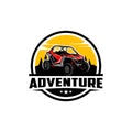 off road adventure atv - utv - buggy isolated vector Royalty Free Stock Photo