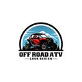 off road adventure atv - utv - buggy isolated vector Royalty Free Stock Photo