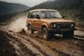 Off-Road Adventure: Conquering Mud with Thrilling Car Travel.