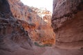 An off road adventure in a narrow abandoned canyon in Capitol Reef National Park Royalty Free Stock Photo