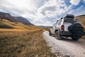 Off road adventure in rural steppe in Bosnia Royalty Free Stock Photo