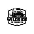 off road adventure SUV car illustration isolated vector Royalty Free Stock Photo