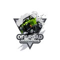 Off-Road ATV Buggy Logo, Extreme adventure. Royalty Free Stock Photo