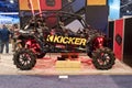 Off-road buggy equipped with powerful audio amplifiers and speakers on display at the Consumer Electronic Show CES 2020