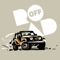 Off-road car emblem Royalty Free Stock Photo