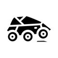 off-road car glyph icon vector illustration flat Royalty Free Stock Photo