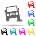 off-road car multi color style icon. Simple glyph, flat vector of transport icons for ui and ux, website or mobile application Royalty Free Stock Photo