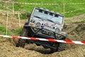 4x4 Off road car on the track - off road competition 4x4 offroad - racing Royalty Free Stock Photo