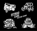 Off-road cars set Royalty Free Stock Photo