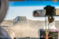 Off road drive with Arabic driver through Sahara Desert in Morocco Royalty Free Stock Photo