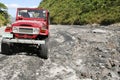 Off road driving mt pinatubo philippines Royalty Free Stock Photo
