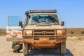 Off road driving with Toyota Land Cruiser through the Outback of South Australia