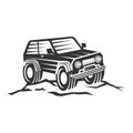Off-road Jeep Logo Icon Illustration Brand Identity