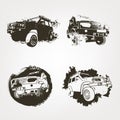 Off Road Elements Set Royalty Free Stock Photo