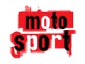 Off-Road motosport grunge lettering