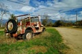 Off road vehicle - Kerkini lake, Greece Royalty Free Stock Photo