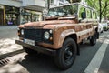 Off-road vehicle Land Rover Defender, 1983. Royalty Free Stock Photo