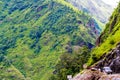 Off road vehicles with tourists in Annapurna Conservation Area, Nepal