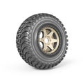 Off road wheel on a white background.