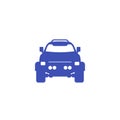 Off-road 4x4 vehicle icon Royalty Free Stock Photo