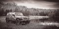 Off-roading in a Jeep Unlimited Royalty Free Stock Photo