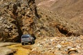 Route crossing in the truck between the mountains Royalty Free Stock Photo