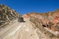 crossing the north of Argentina in the truck Royalty Free Stock Photo