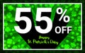 55% OFF Sale Happy St.Patrick Day.