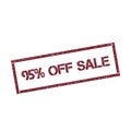 95% off sale rectangular stamp.