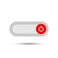 On Off slider style power buttons with grey background The Off buttons are enclosed in red circle and the on buttons in green