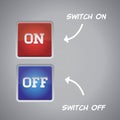 On Off switch button