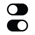 On/Off switch icon. turn sign vector