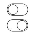 On/Off switch icon. turn sign vector