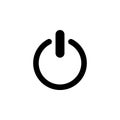 On/Off switch, power button icon. Simple glyph vector of energy for UI and UX, website or mobile application Royalty Free Stock Photo