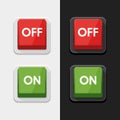 On - Off Switch Power Button Symbol Icon Vector Design Illustration Royalty Free Stock Photo