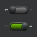 ON-OFF switch web buttons