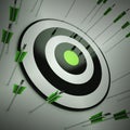 Off Target Shows To Miscalculate Skill Royalty Free Stock Photo