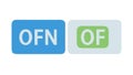ON OFF Toggle Buttons for User Interface Control, vector design Generative AI Royalty Free Stock Photo