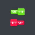 On off vector icon. Switch button sign. On Off switch symbol.