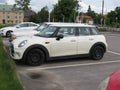 Off white Mini Cooper in Stockholm