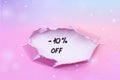 - 10% off write Royalty Free Stock Photo