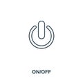 On Offcreative icon. Simple element illustration. On Offconcept symbol design from audio buttons collection. Perfect for web Royalty Free Stock Photo