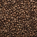 ÃÂoffee beans texture. ÃÂoffee beans background. close-up of ÃÂoffee beans top view Royalty Free Stock Photo