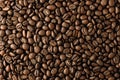 ÃÂoffee beans texture. ÃÂoffee beans background. close-up of ÃÂoffee beans top view Royalty Free Stock Photo